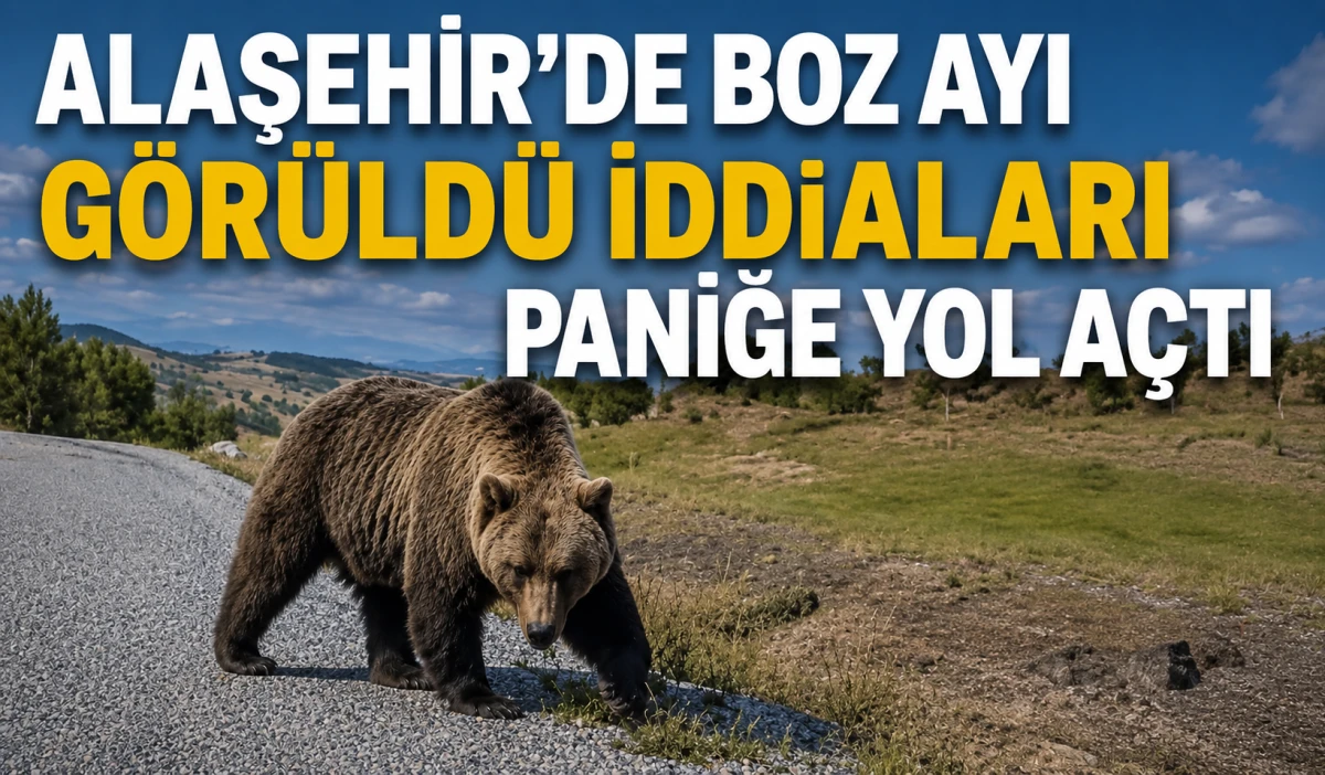Alaşehir Kırsalında Ayı G&ouml;r&uuml;ld&uuml;ğ&uuml; İddiası Sosyal Medyada G&uuml;ndem Oldu