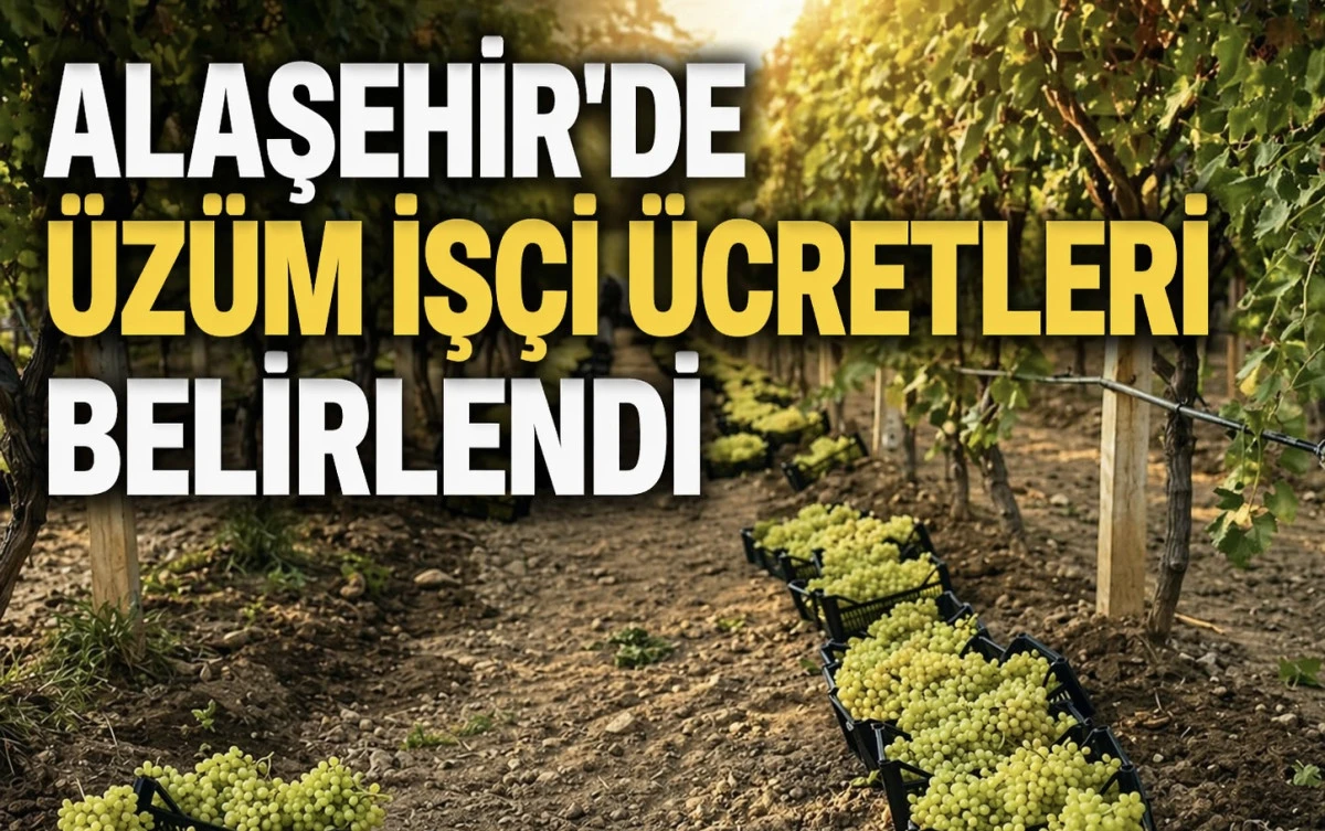 Alaşehir&rsquo;de 2026 Yılı &Uuml;z&uuml;m İş&ccedil;i &Uuml;cretleri Belli Oldu