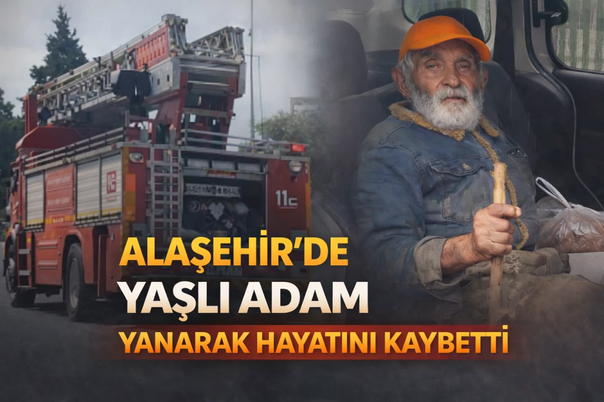 Alaşehir&rsquo;de acı olay: Yalnız yaşayan yaşlı adam yangında hayatını kaybetti