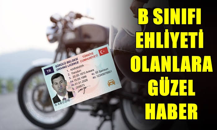 Alaşehir’de çok sayıda kişinin beklediği haber geldi: B sınıfı ehliyetle 125 cc motosikletler kullanılabilecek!