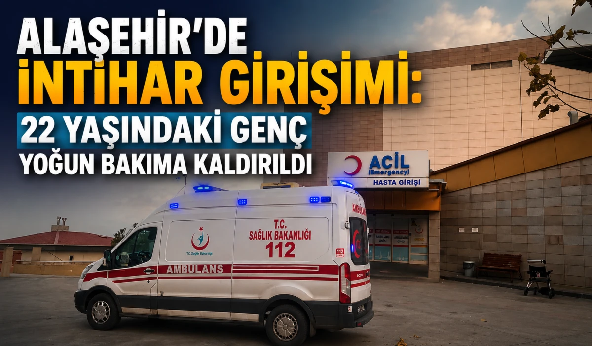 Alaşehir&rsquo;de İnti&rsquo;har Girişimi: 22 Yaşındaki Gen&ccedil; Yoğun Bakıma Kaldırıldı