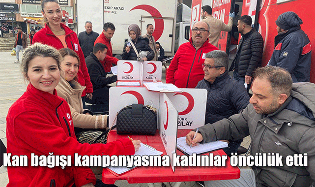Alaşehir'de Kan bağışına kadınlar öncülük etti