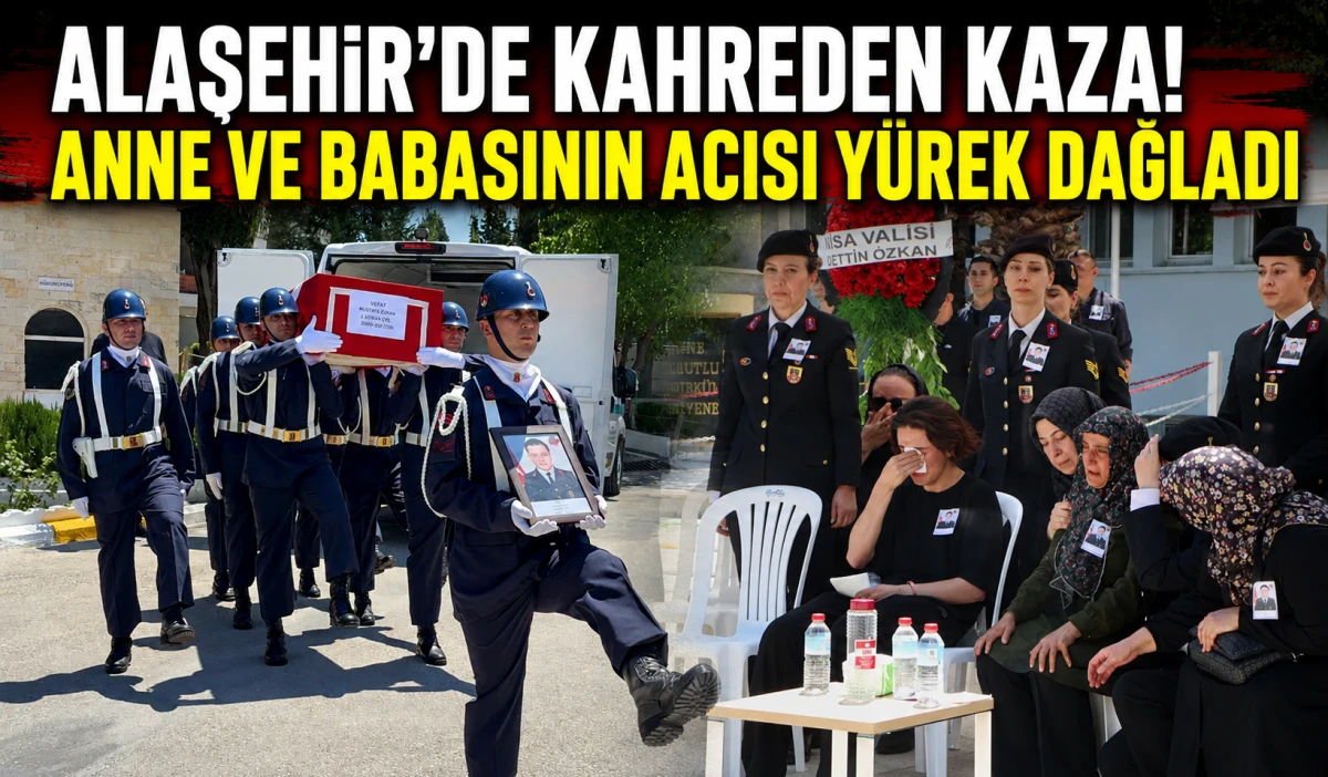 Alaşehir&rsquo;de Kazada Hayatını Kaybeden Uzman &Ccedil;avuş Mustafa Pak Son Yolculuğuna Uğurlandı 