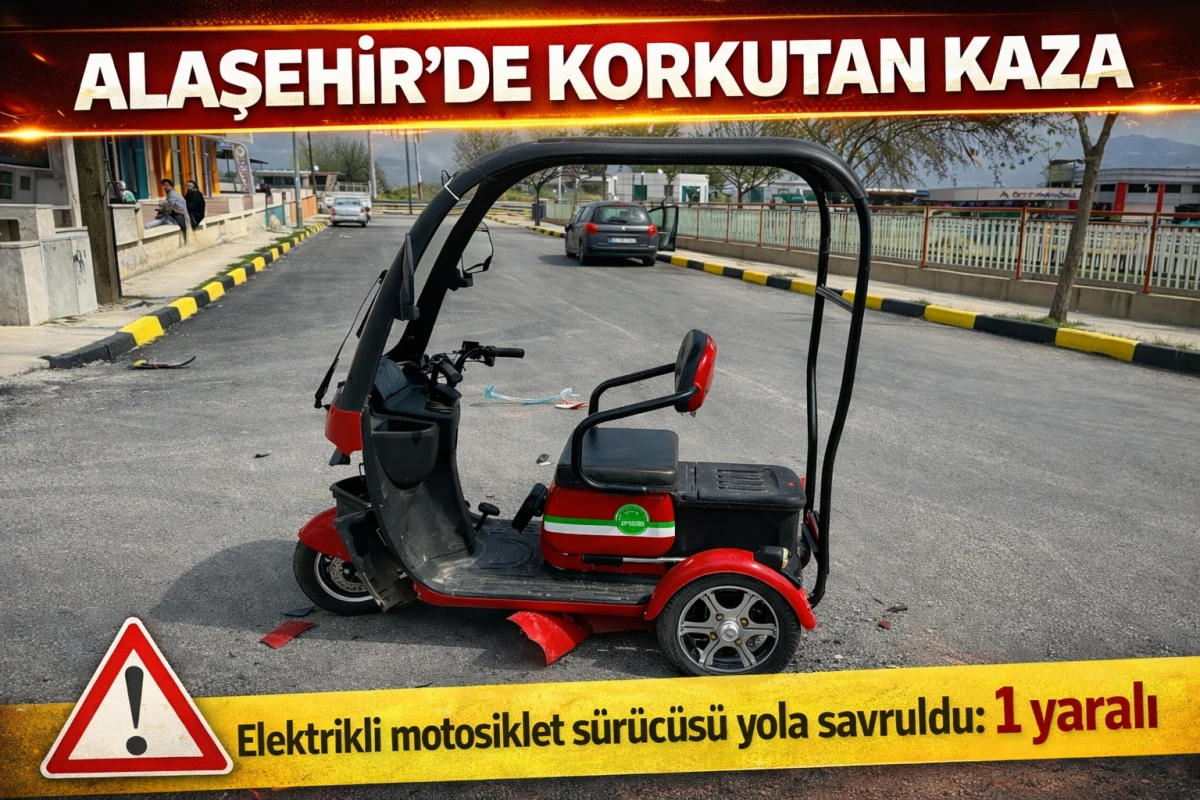 Alaşehir&rsquo;de Korkutan Kaza: 1 Yaralı