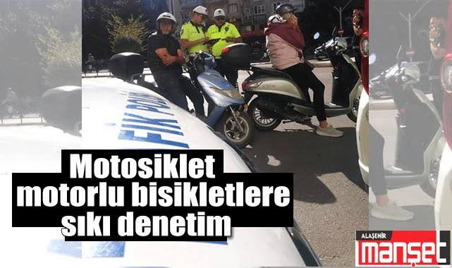 Alaşehir’de Motosiklet Denetimleri Aralıksız Sürüyor 