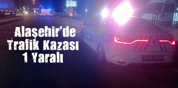 Alaşehir’de motosiklet kazası ucuz atlatıldı: 1 Yaralı 