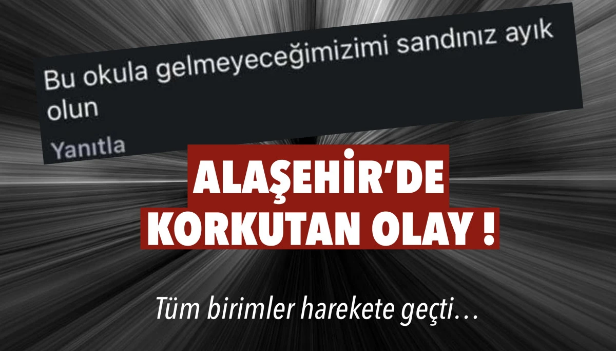 Alaşehir&rsquo;de Sosyal Medya Paylaşımı Velileri Tedirgin Etti