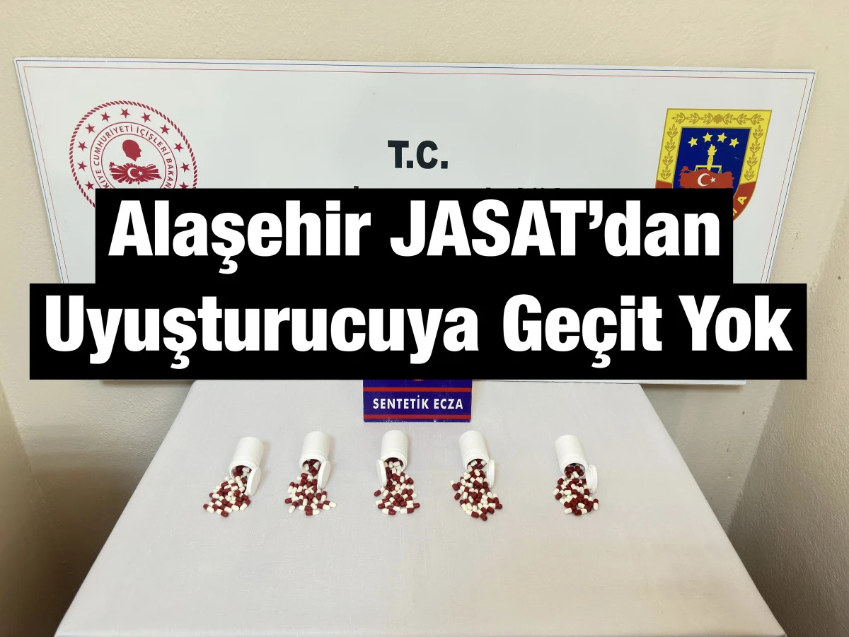 Alaşehir’de Uyuşturucu Ticareti Operasyonu: 290 Adet Sentetik Ecza Hapı Ele Geçirildi, 1 Tutuklama 