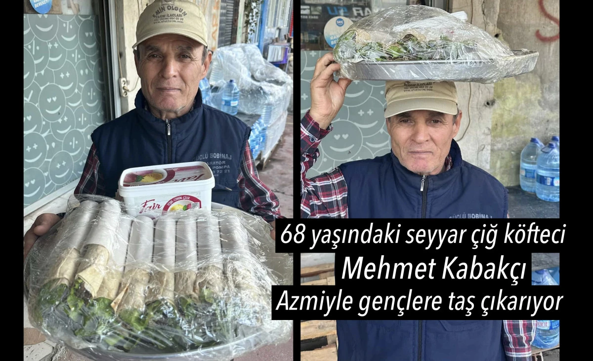 Alaşehir’in 30 Yıllık Seyyar Çiğ Köfte Ustası, Azmiyle Gençlere Taş Çıkarıyor 