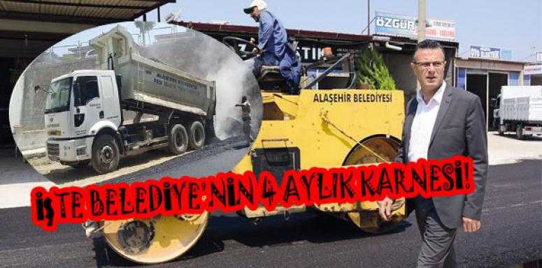 İŞTE BELEDİYE'NİN 4 AYLIK KARNESİ